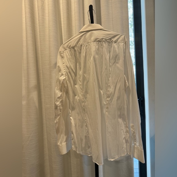 Authentic Prada White Stretch Cotton Shirt - Picture 5 of 6